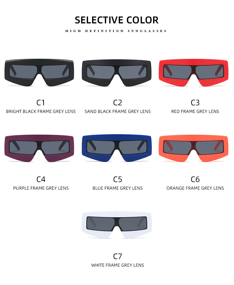 Damen futuristische Sonnenbrille im chunky Design Brehn