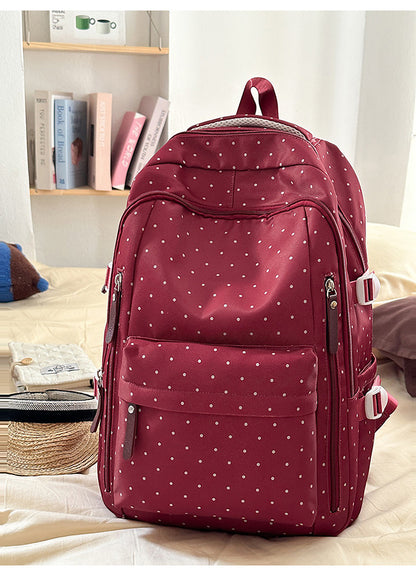 Stylische Pünktchenmuster Rucksack Brehn