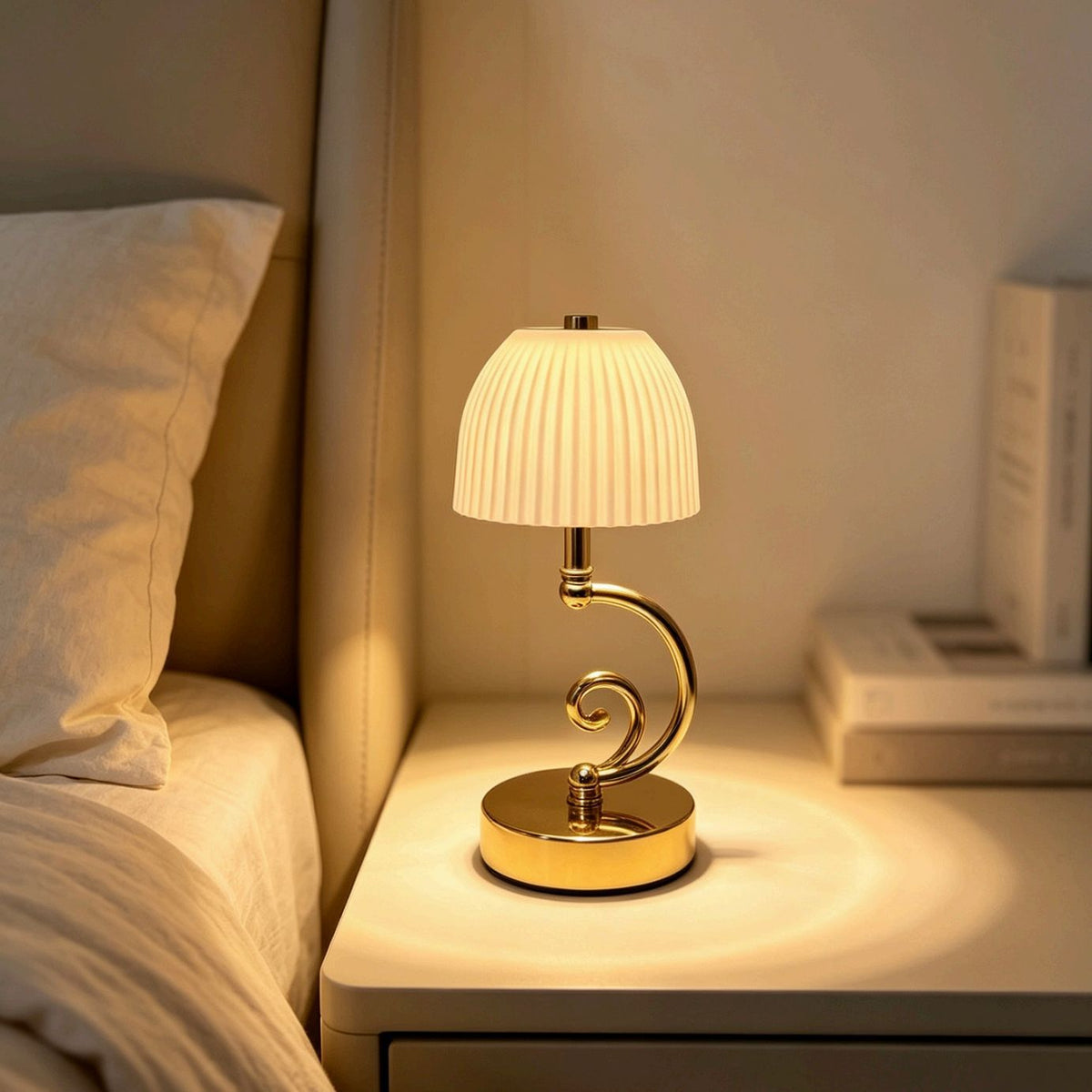 Elegante dekorative Tischlampe