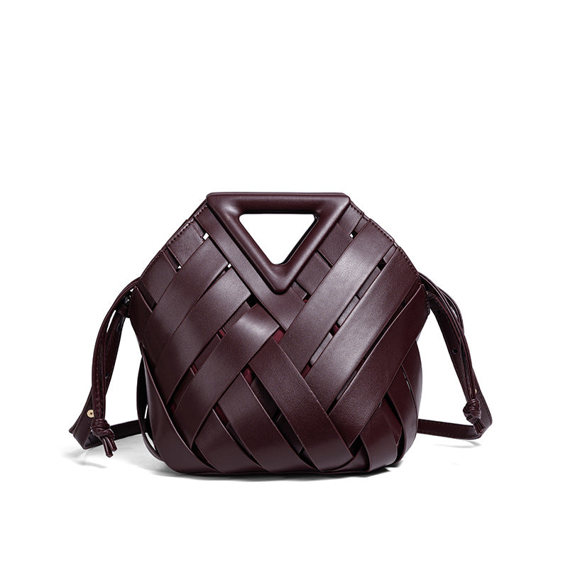 Handgefertigte Geflochtene Leder-Handtasche Brehn
