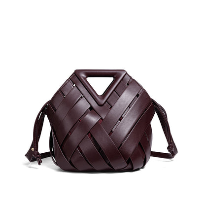 Handgefertigte Geflochtene Leder-Handtasche Brehn