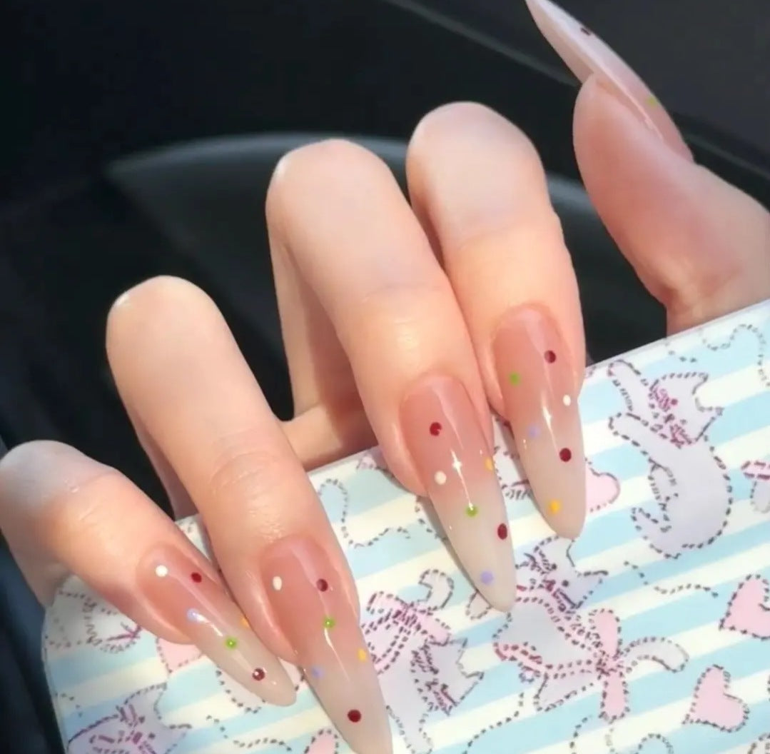Niedliches Bären-Thema Press-On Nagelset Brehn
