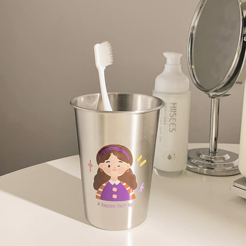 Edelstahl Zahnbürstenhalter mit Kreativem Kinderdesign Brehn