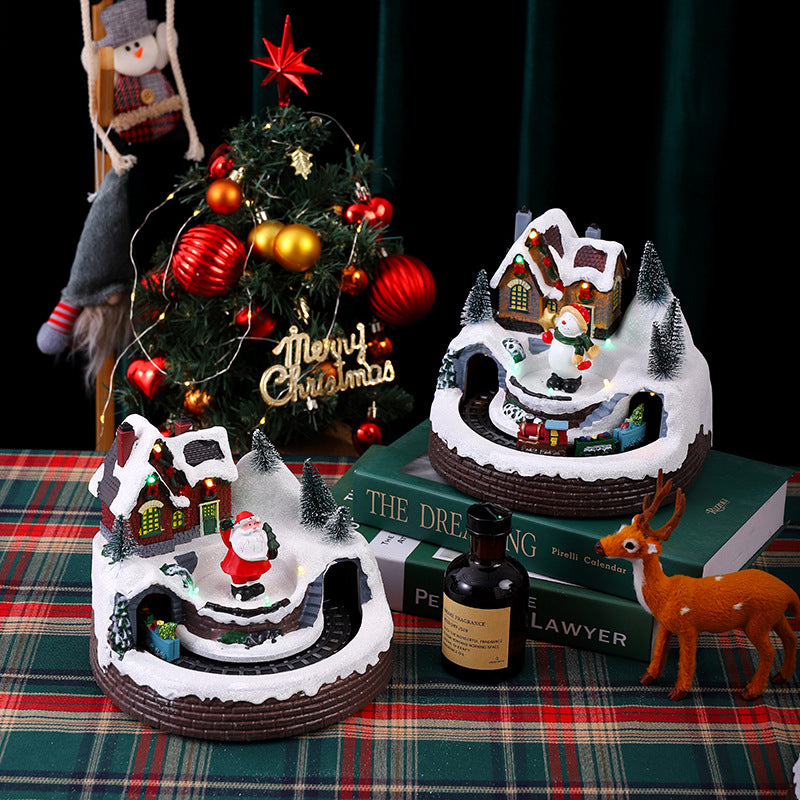 Beleuchtete Weihnachtsdorf Figur Brehn