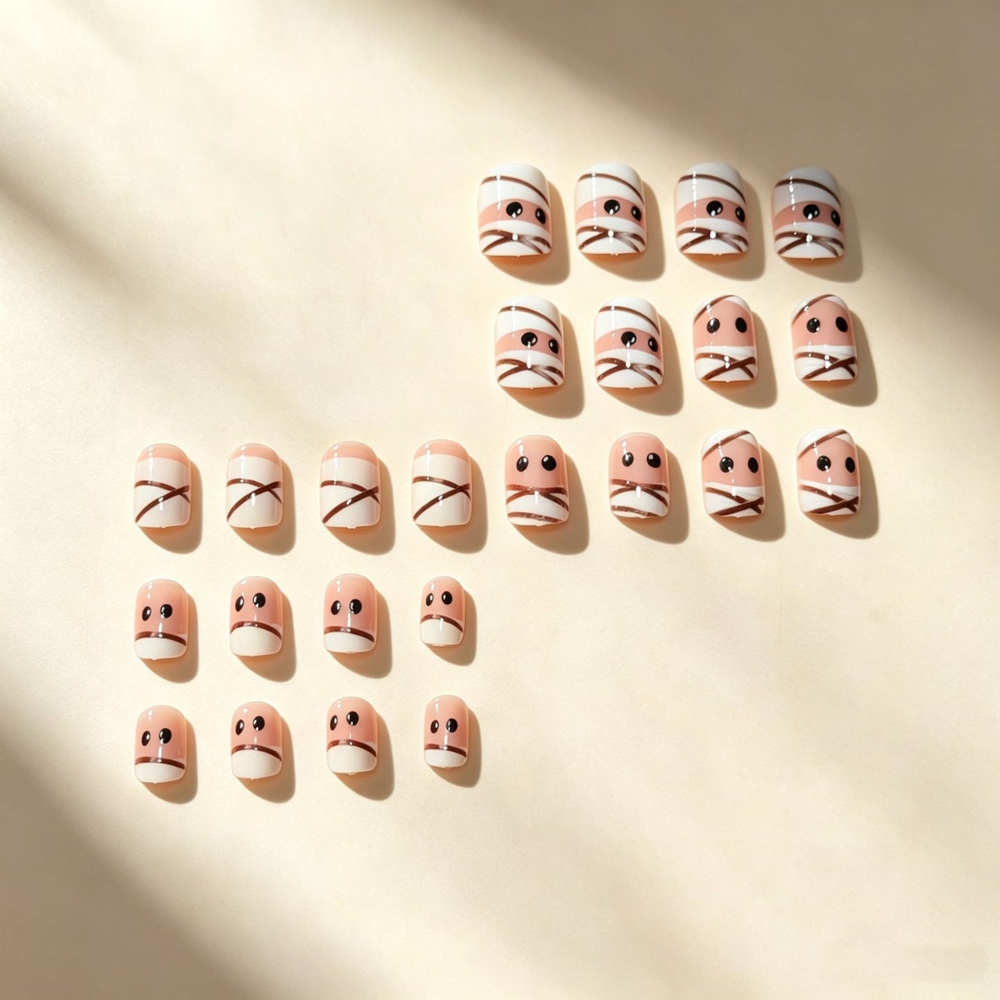 Halloween Themed Press-On Nail Design Brehn