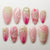 Künstlerisches Press-On Nagelset mit floralen Designs Brehn