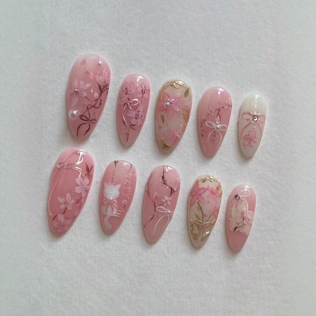 Künstlerisches Press-On Nagelkunstset Brehn
