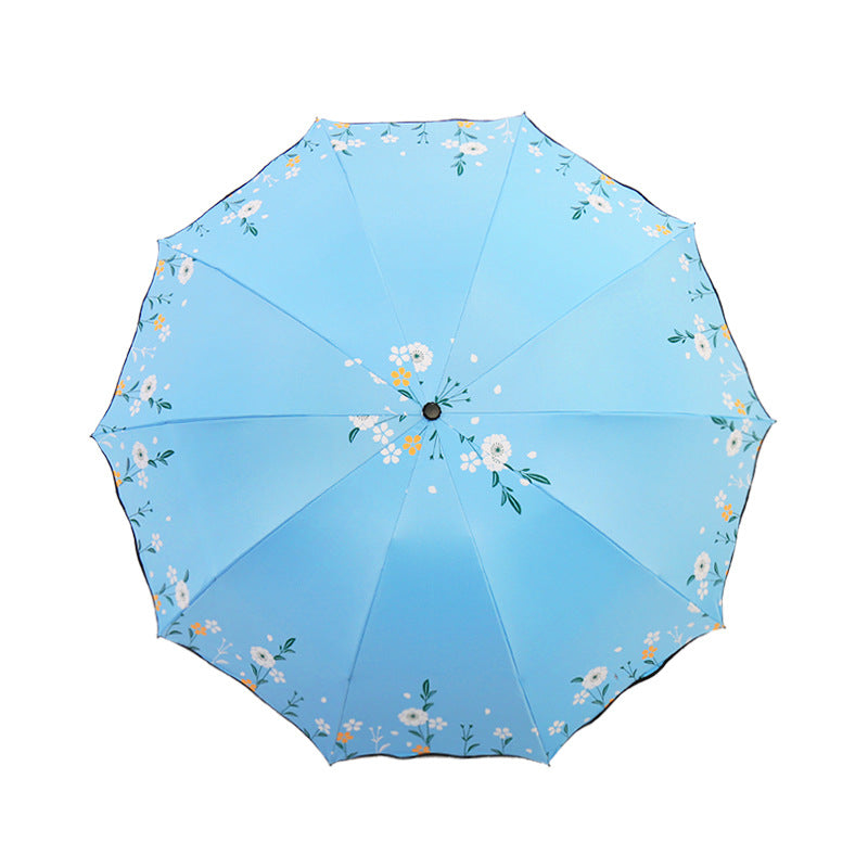 Damen blumenverzierter Regenschirm Brehn