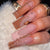 Glamouröse florale dekorierte Press-On-Nagelkunst Brehn
