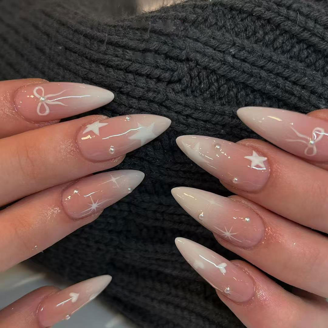 Elegantes Stiletto-Nagelkunst-Set
