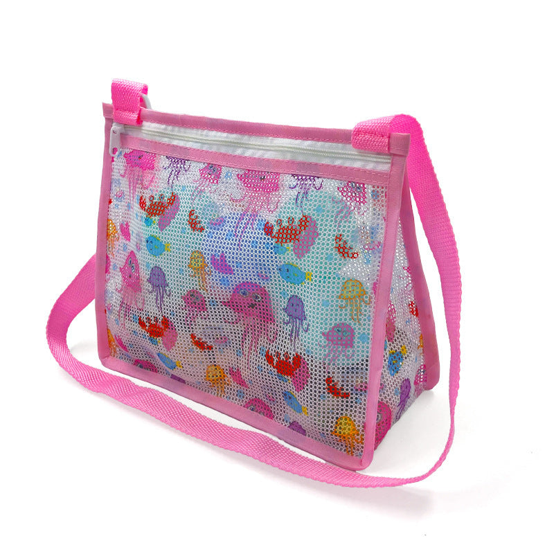 Mesh Strandtasche mit Praktischem Reißverschluss Brehn