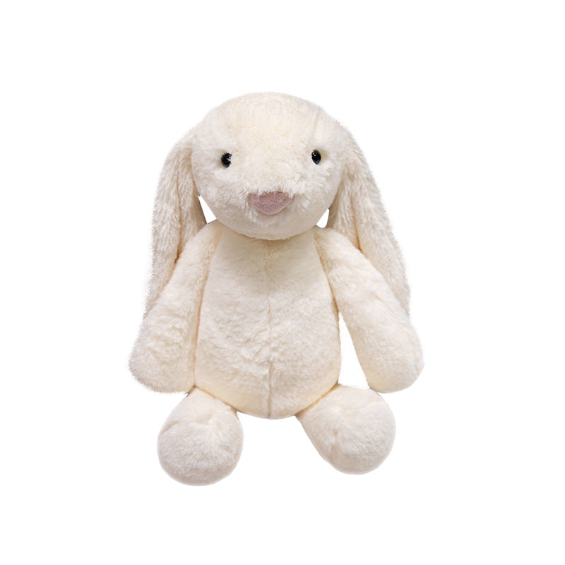 Plüsch-Langohren-Sitzender Hase Kuschelpuppe mit ultra-weichem Kunstfell und gestickten Details Brehn