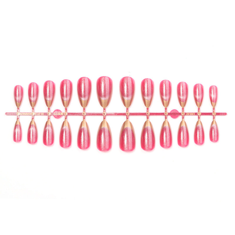 Elegante Stiletto Press-On Nail Art Set mit schimmerndem Gloss-Finish Brehn