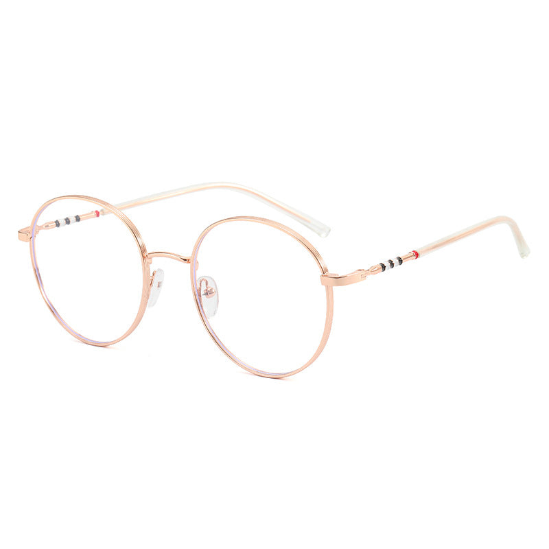 Damen modische runde Sonnenbrille mit elegantem Metallrahmen Brehn