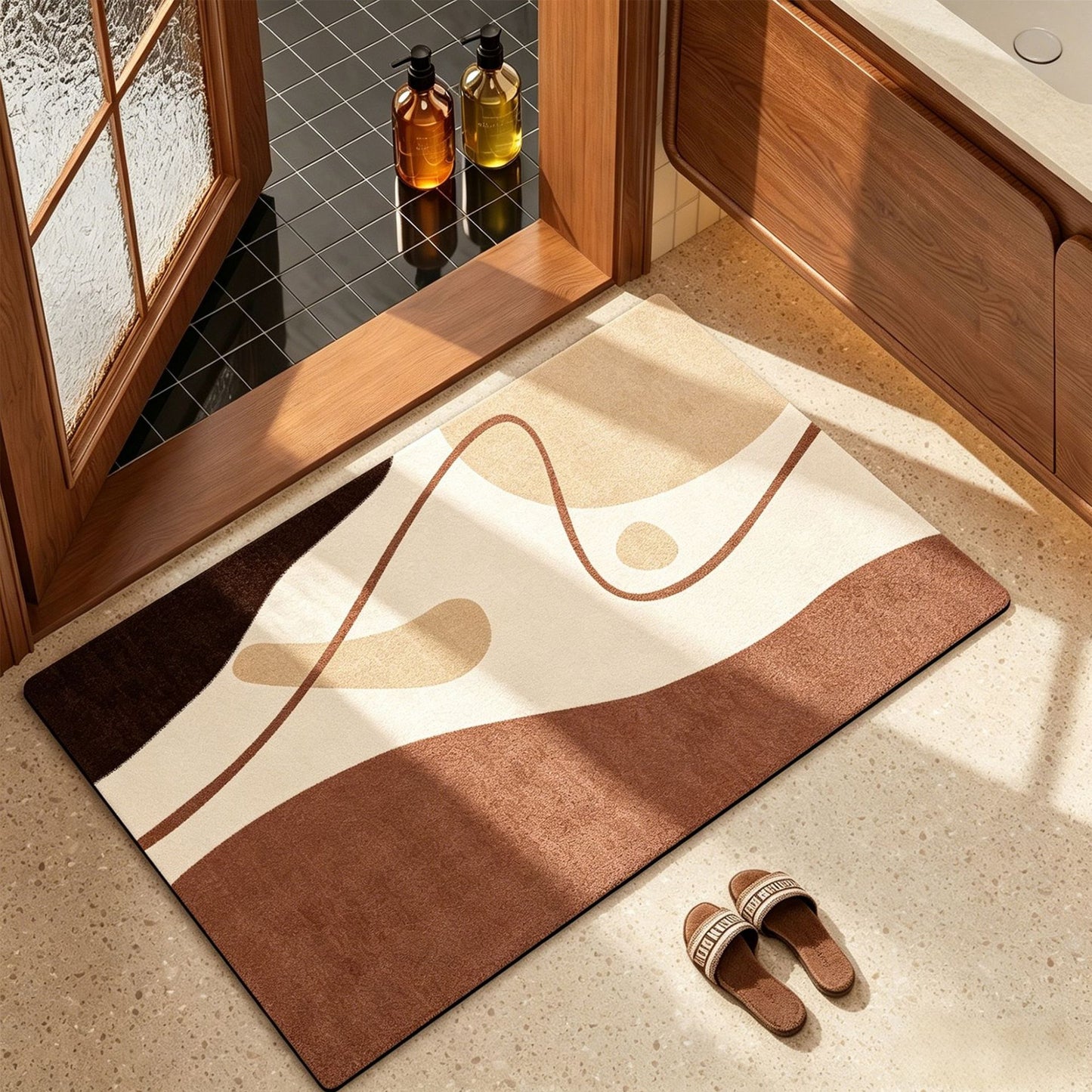 Stylish Modern Badezimmermatte Brehn