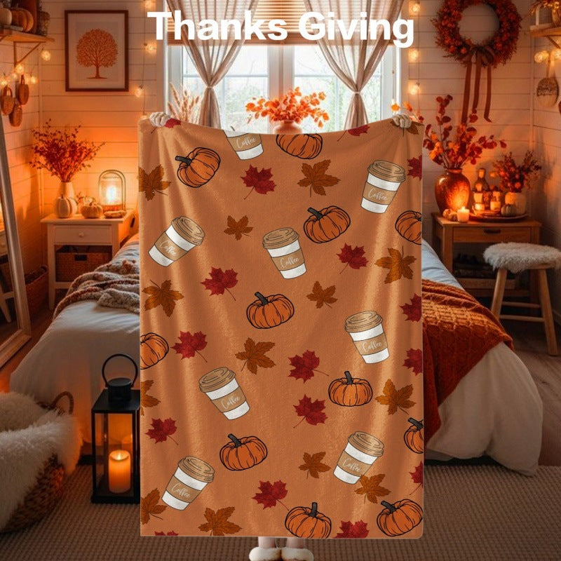 Thanksgiving-Themen Kuscheldecke