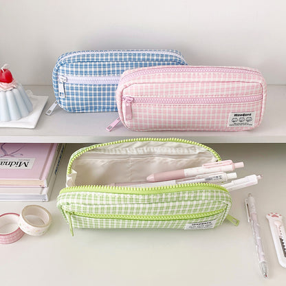 Karierter Bleistiftetui Organizer