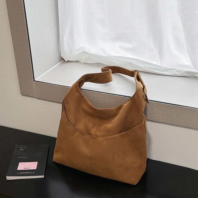 Wildleder Hobo Tasche