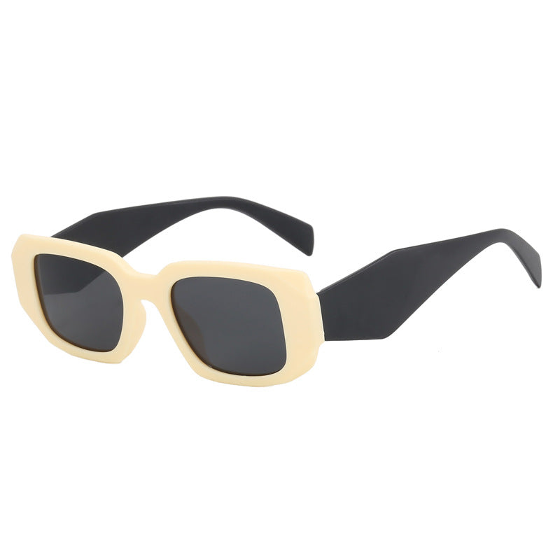 Damen modische oversized Sonnenbrille im angesagten Rechteck-Design Brehn