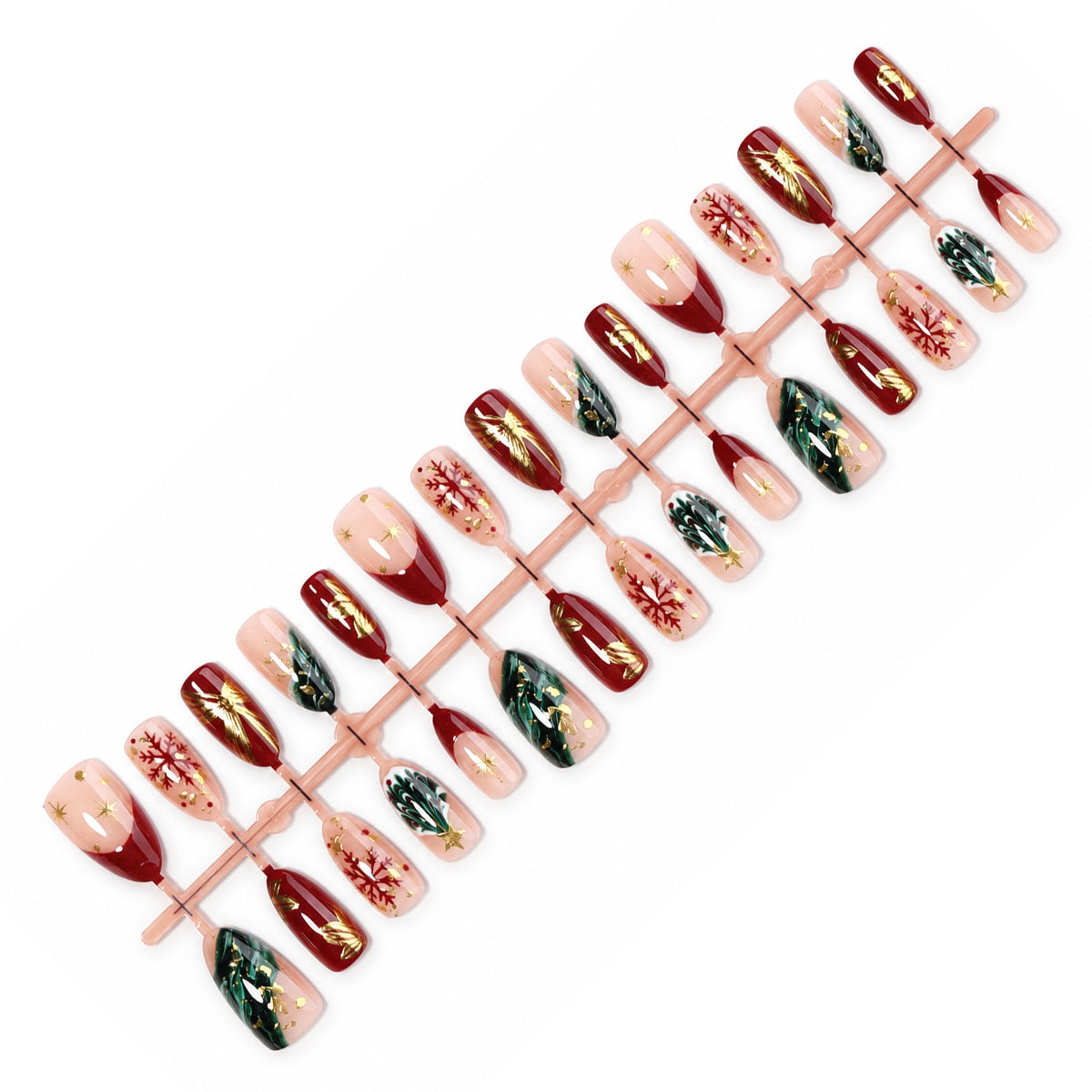 Kunstnagelset mit festlichen Motiven Brehn