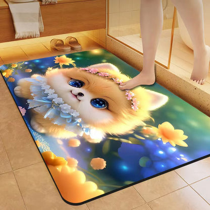 Niedliche Katzen-Themen Badezimmermatte Brehn