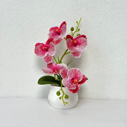 Elegante künstliche Orchideenpflanzenarrangement für die Wohnkultur