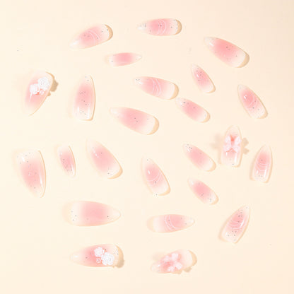 Elegante 3D Schleifenakzent Nagelkunstverlängerungen Brehn