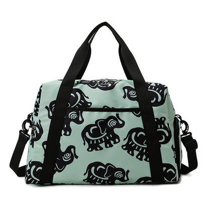 Sportliche Reisetasche mit Verspieltem Elefantenmuster Brehn