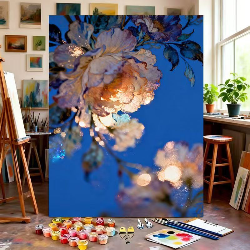 Floral Fantasy Malen nach Zahlen Kunstkit Brehn