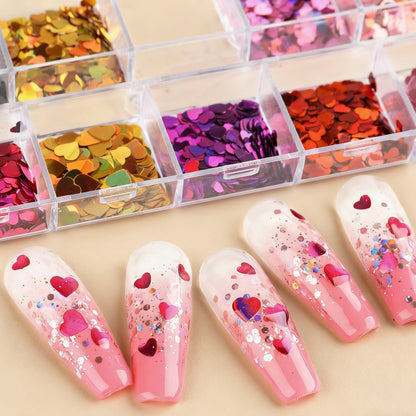 Buntes Nagelkunst Dekorationsset