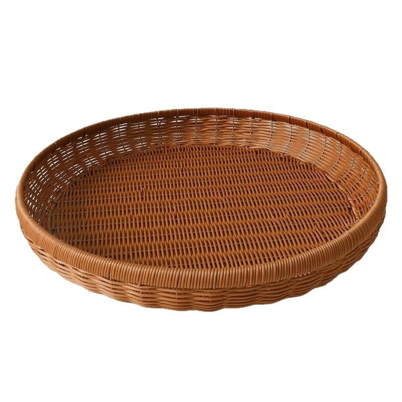 Unisex Runder Rattankorb Brehn
