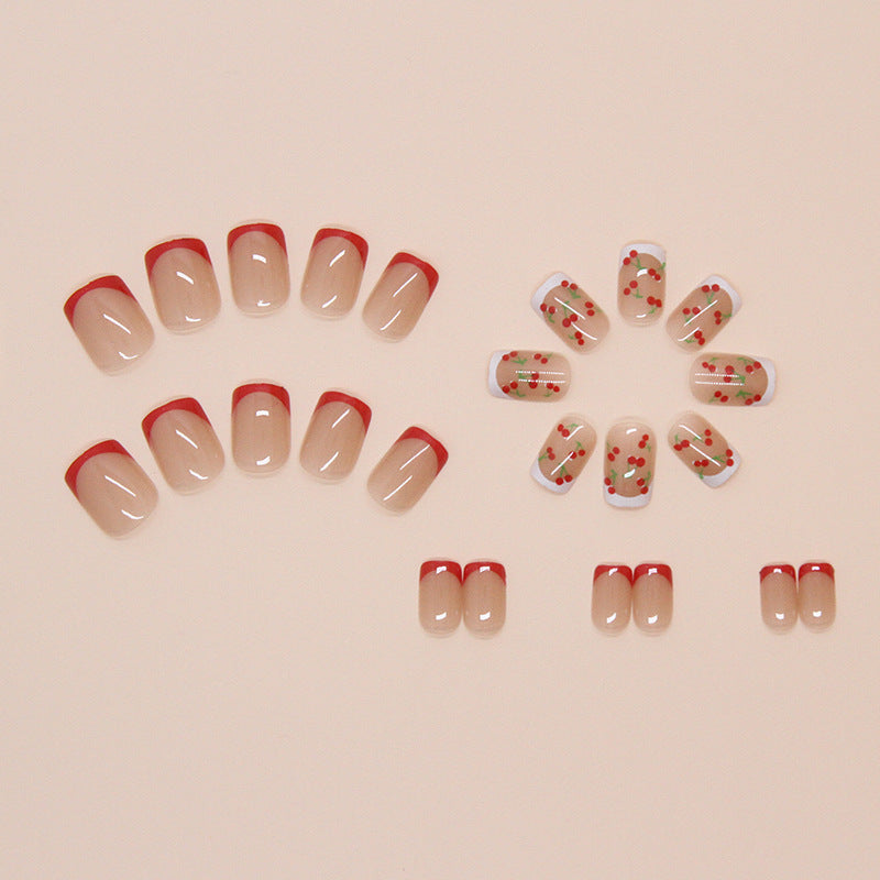 Blumige Acryl Press-On Nagelspitzen Brehn