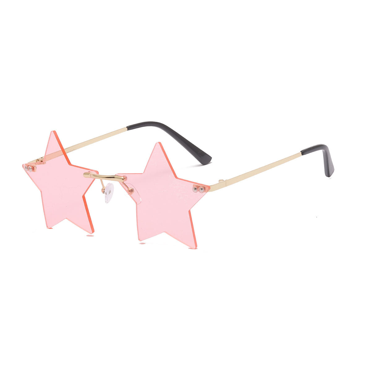 Damen auffällige Sonnenbrille mit sternförmigem Rahmen und gradienten Gläsern Brehn