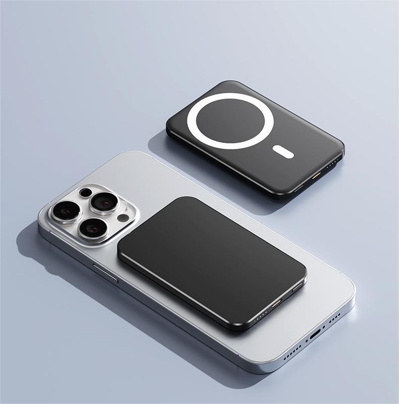 Magnetische Qi Powerbank mit Schnellladefunktion Brehn