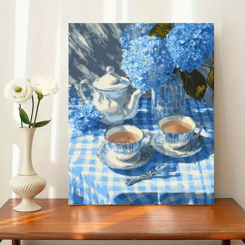 Florale Teezeit Wandkunst Brehn