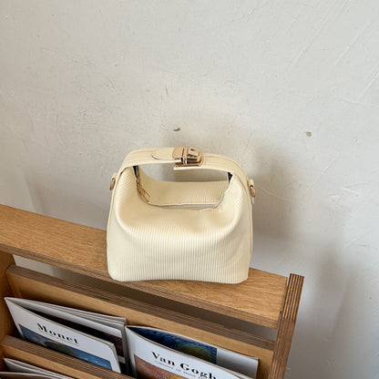 WoTextured Rippte Handtasche Brehn