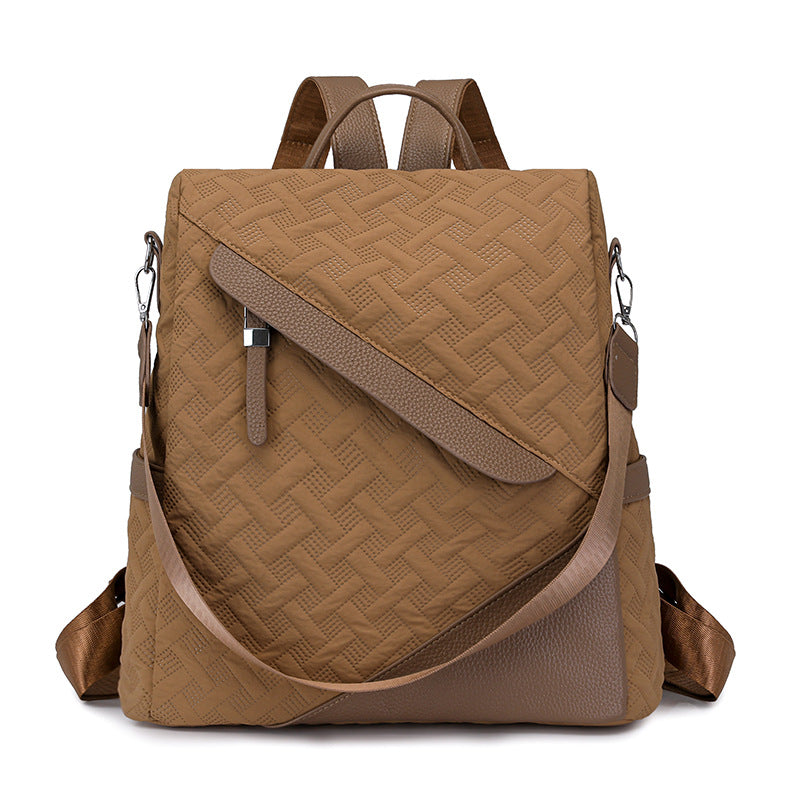 Elegante Strukturierte Leder Rucksack Brehn