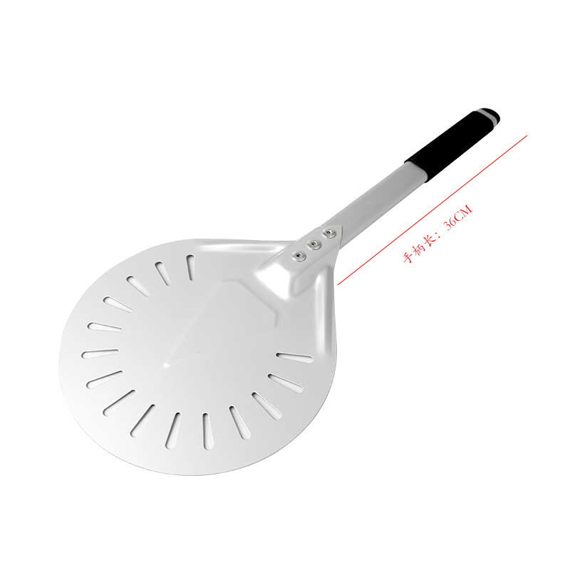 perforierte Aluminium-Pizzaschaufel mit ergonomischem rutschfestem Griff Brehn