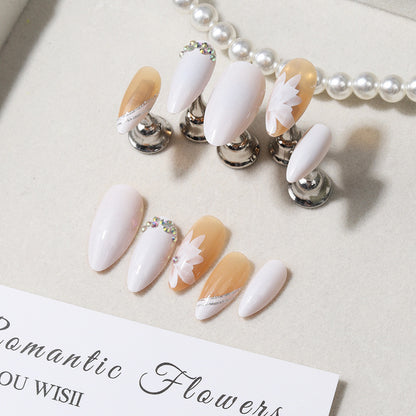 Elegantes botanisches Themen-Presse-Nagelset Brehn