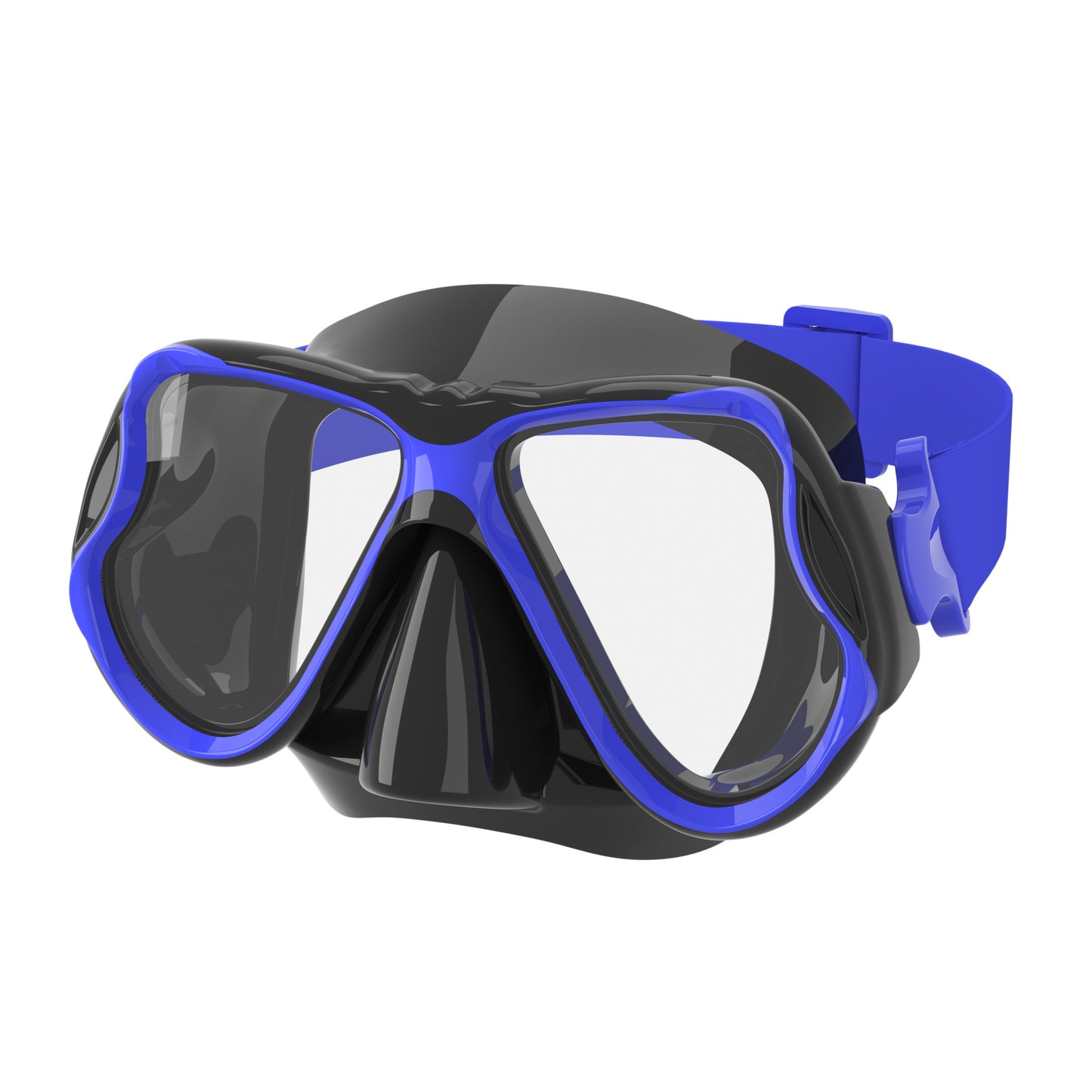 Hochwertige Tauchmaske mit Flexiblem Silikonrand und Breitem Sichtfeld Brehn