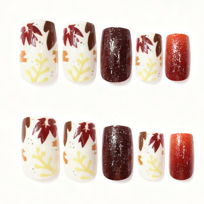 Herbstinspiriertes Nagelkunstset Brehn