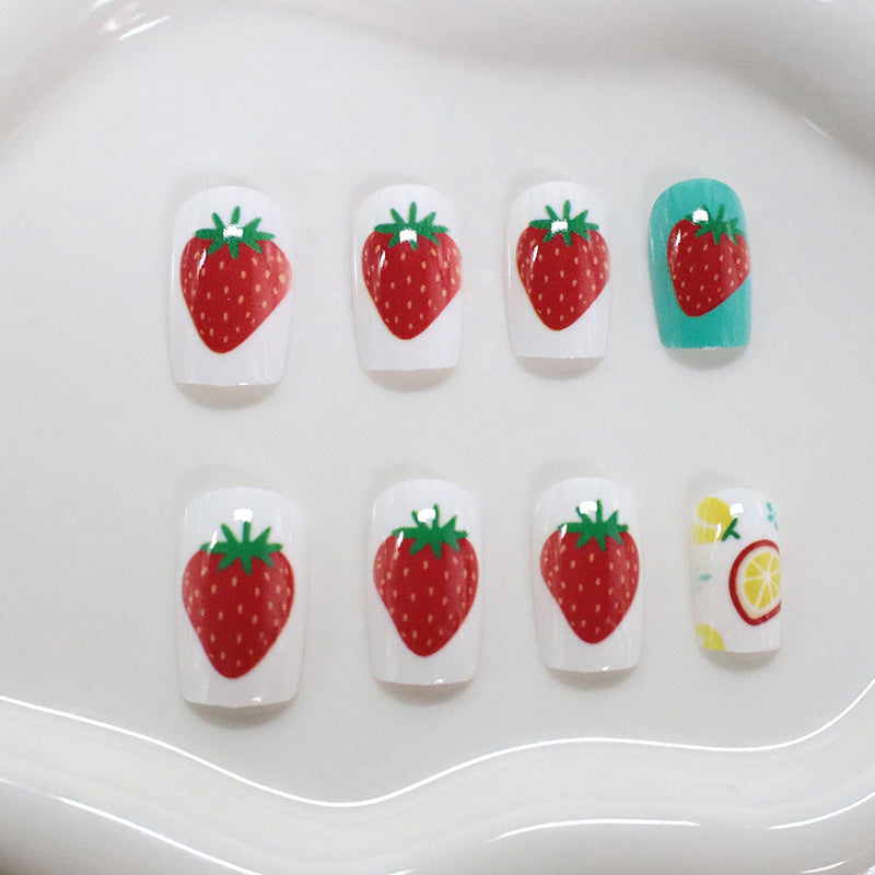 Künstlerische fruchtthematische Nagelkunst Brehn