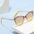 Damen trendige Katzenaugen Sonnenbrille mit verspiegelten Gläsern Brehn
