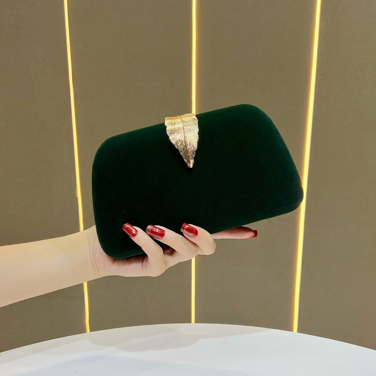 Elegante Samt Abend Clutch
