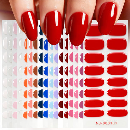Hochglänzende Gel-Nagel-Wraps
