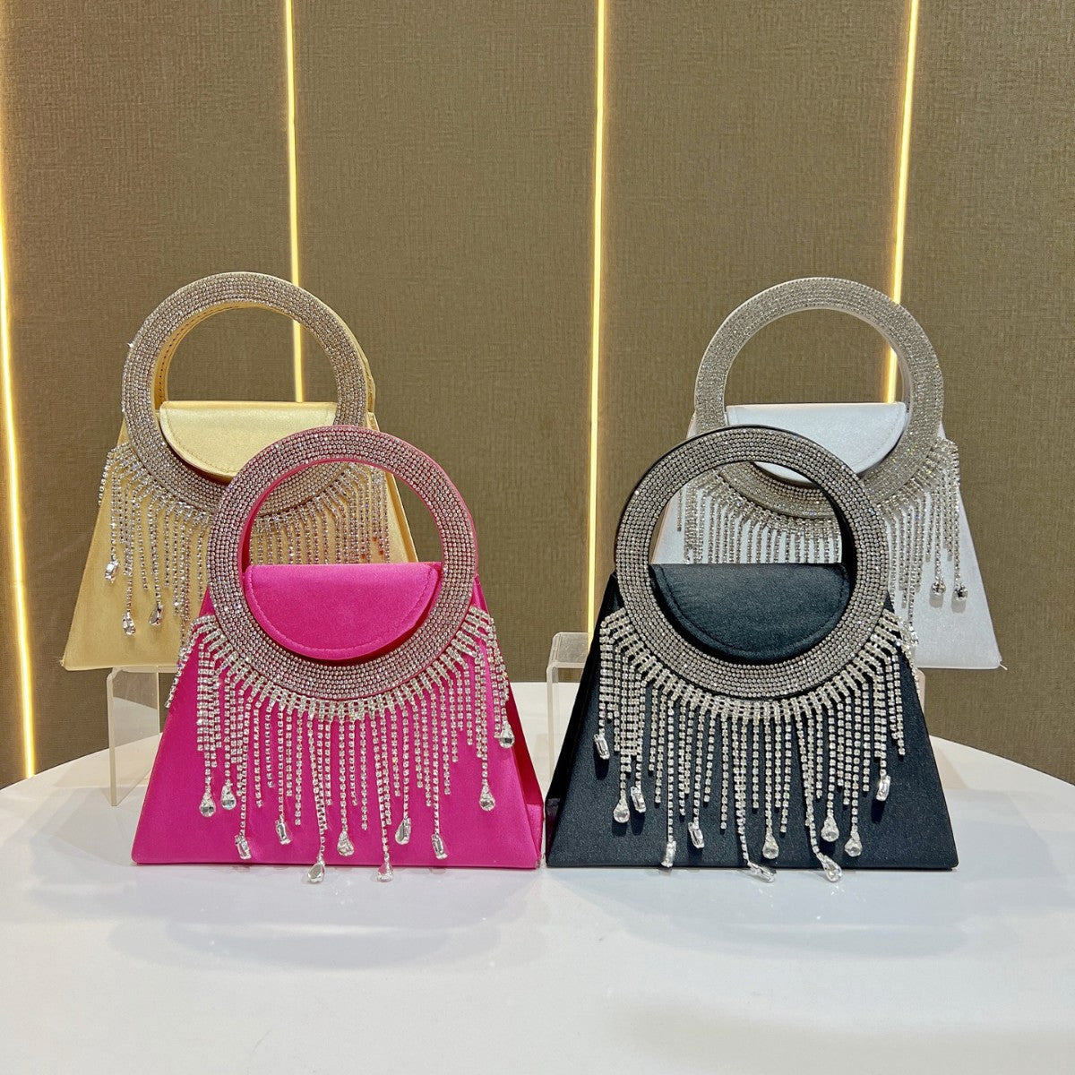 Kristallgriff Abendtasche