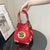 WoFloral Print Texturiertes Handtasche Brehn