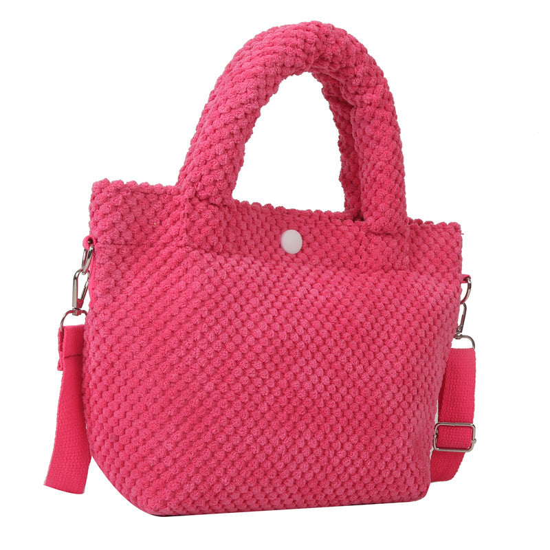 Stylische weiche Stoffhandtasche