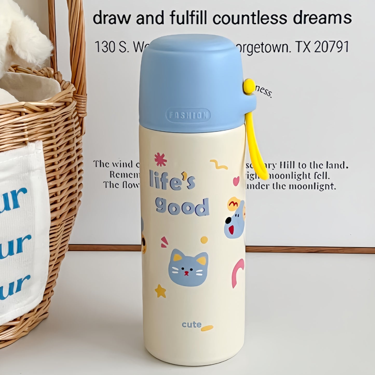 Damen Isolierte Trinkflasche mit verspieltem Design Brehn