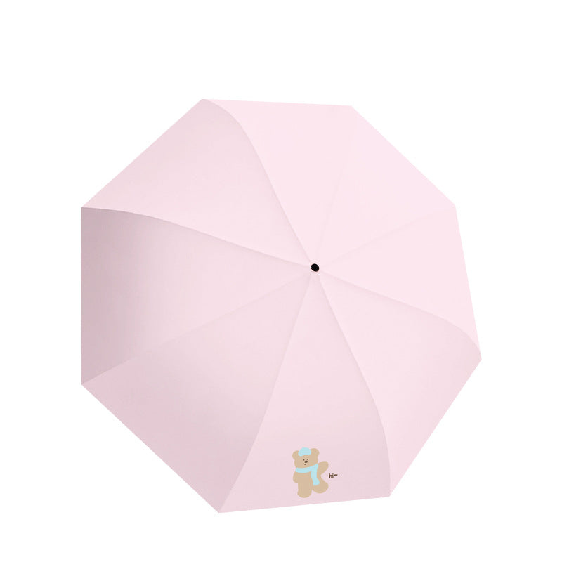 Damen Kinderfreundlicher Regenschirm mit lustigem Bärenmotiv Brehn